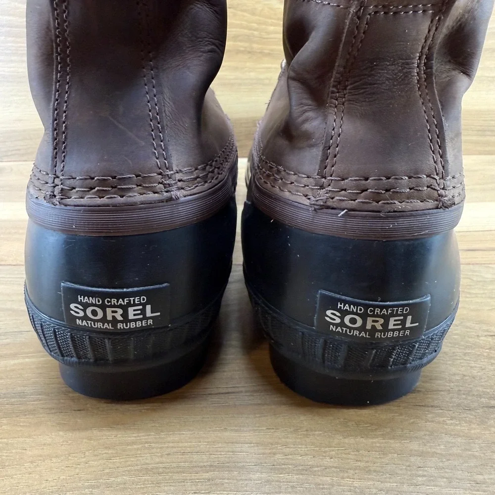 Sorel Cheyanne Waterproof Boots mens 13 Brown Nubuck Snow